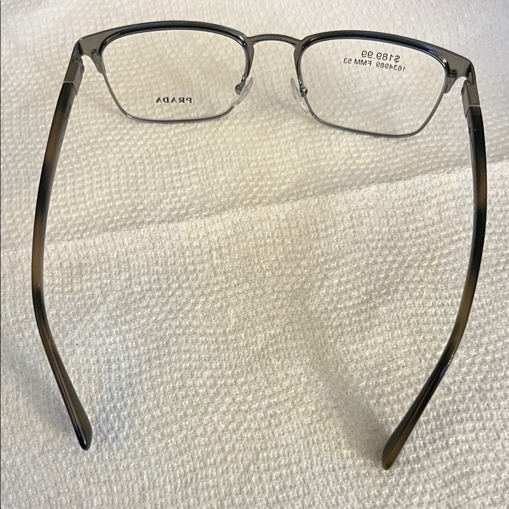 Men’s Prada Black and Silver Frame Prescription Glasses - Picture 6 of 8